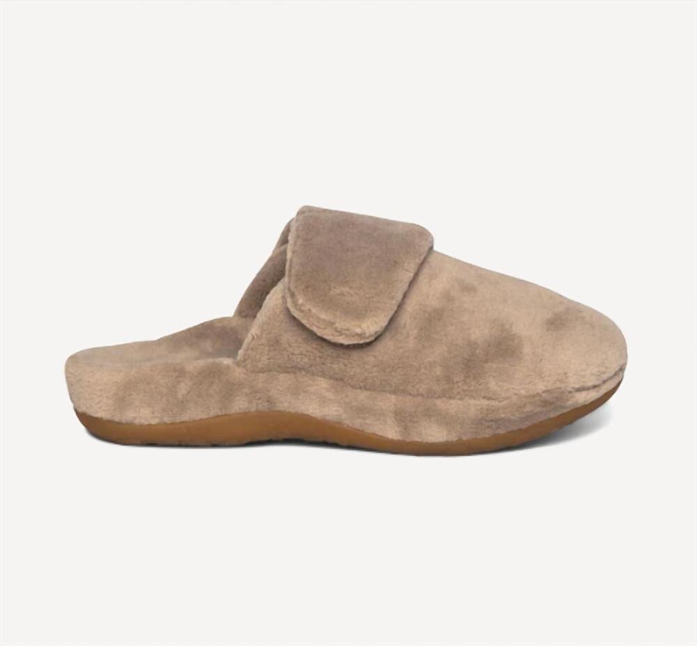 NEW AETREX women's mandy slippers in coffee